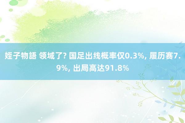 姪子物語 领域了? 国足出线概率仅0.3%， 履历赛7.9%， 出局高达91.8%