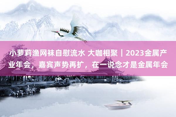 小萝莉渔网袜自慰流水 大咖相聚｜2023金属产业年会，嘉宾声势再扩，在一说念才是金属年会