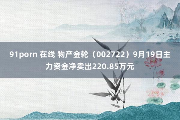 91porn 在线 物产金轮（002722）9月19日主力资金净卖出220.85万元