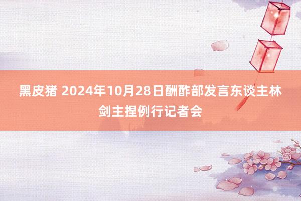 黑皮猪 2024年10月28日酬酢部发言东谈主林剑主捏例行记者会