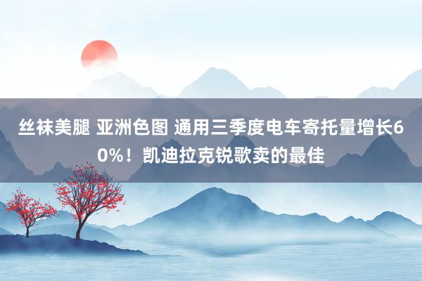 丝袜美腿 亚洲色图 通用三季度电车寄托量增长60%！凯迪拉克锐歌卖的最佳