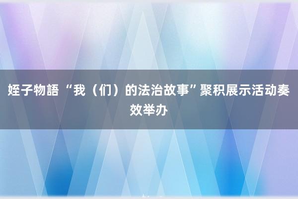 姪子物語 “我（们）的法治故事”聚积展示活动奏效举办